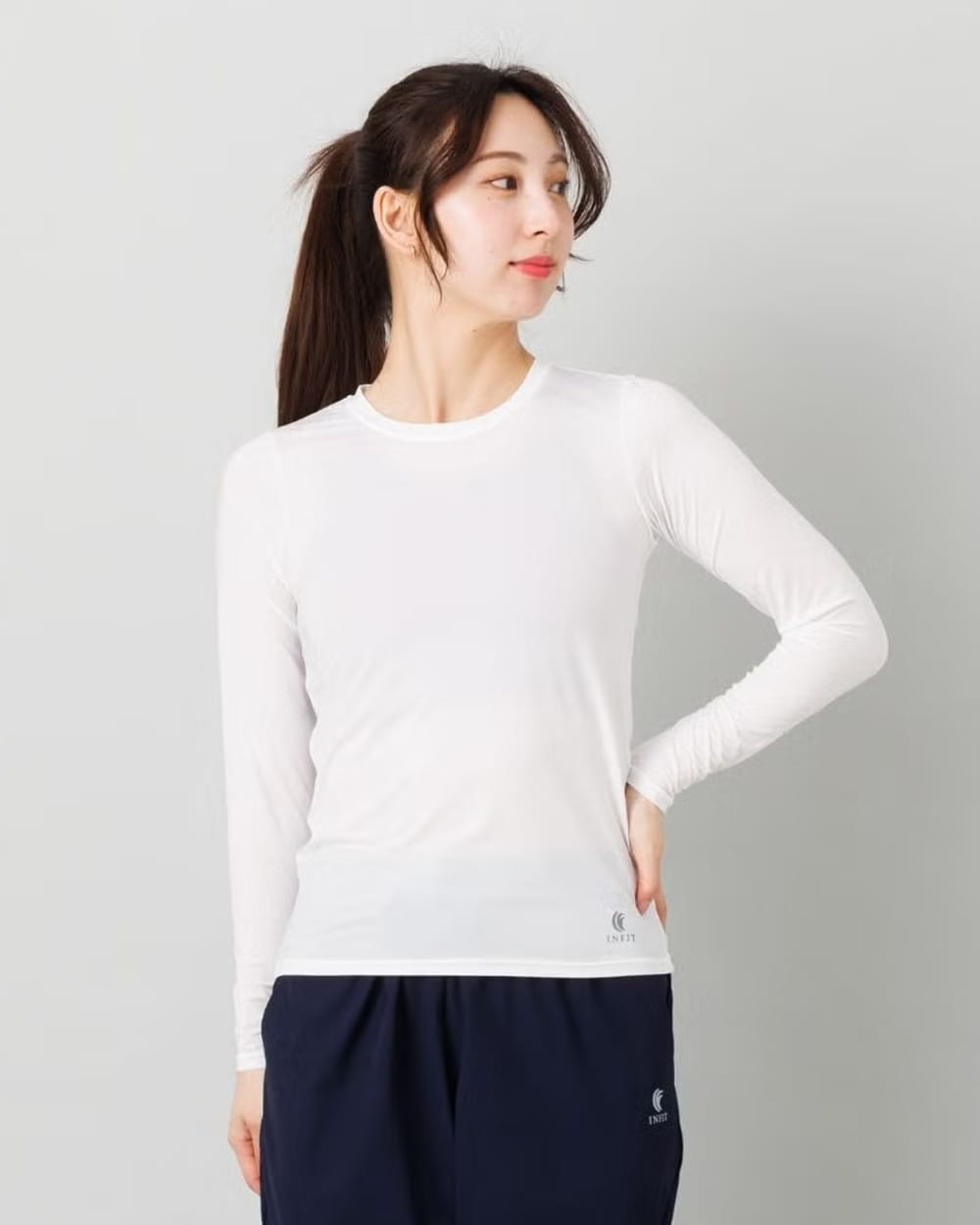 クルーネック ロングスリーブ