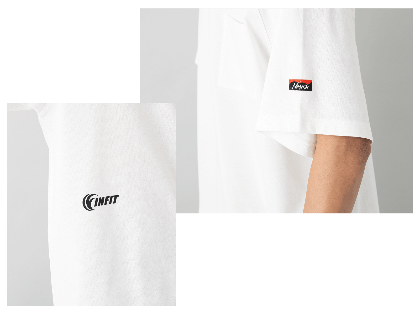 INFIT × NANGA別注コラボTシャツ ロゴ1