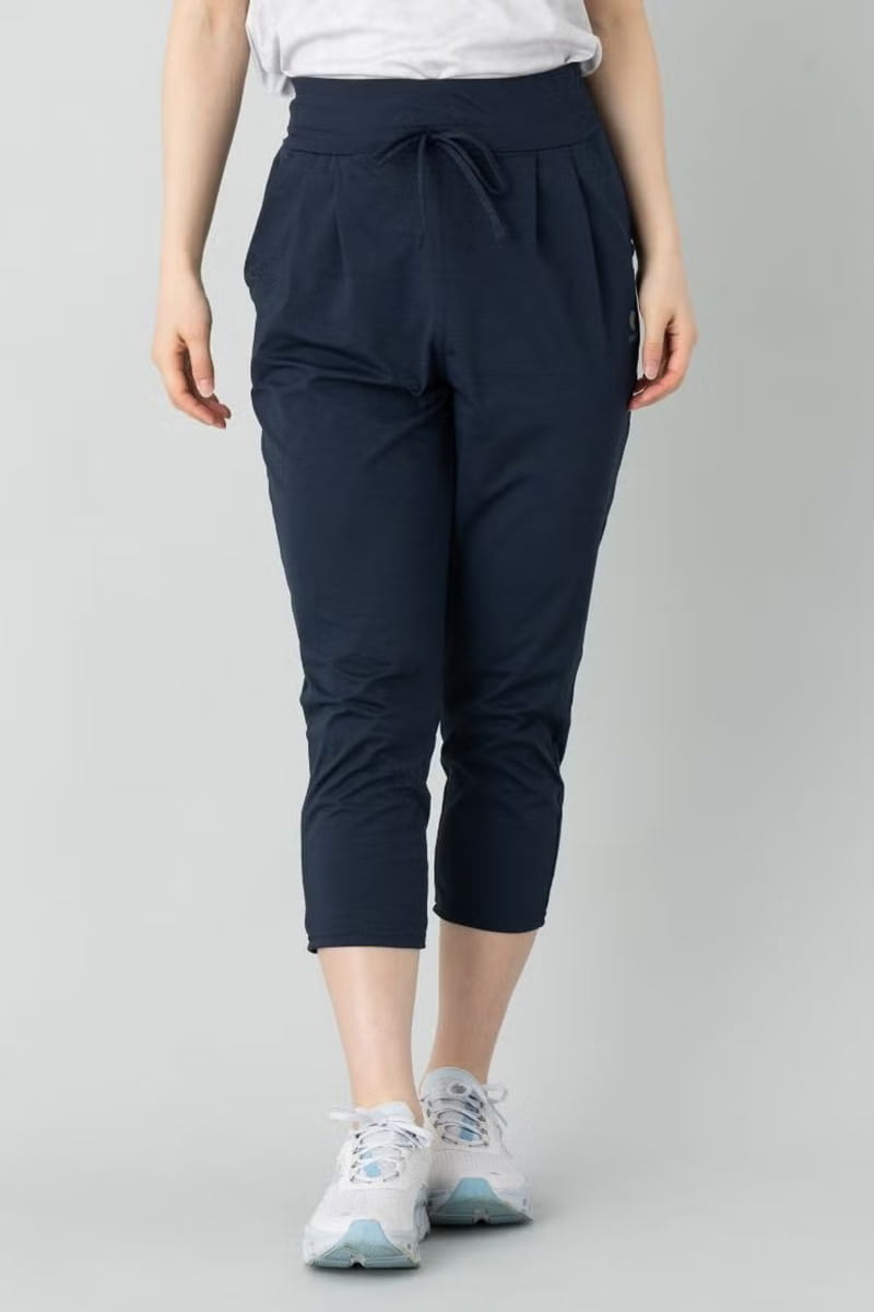 ストレッチクロップド2タックパンツ 画像1