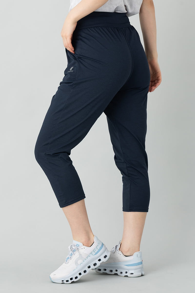 ストレッチクロップド2タックパンツ 画像3
