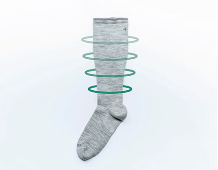 筋肉のブレを抑える着圧設計