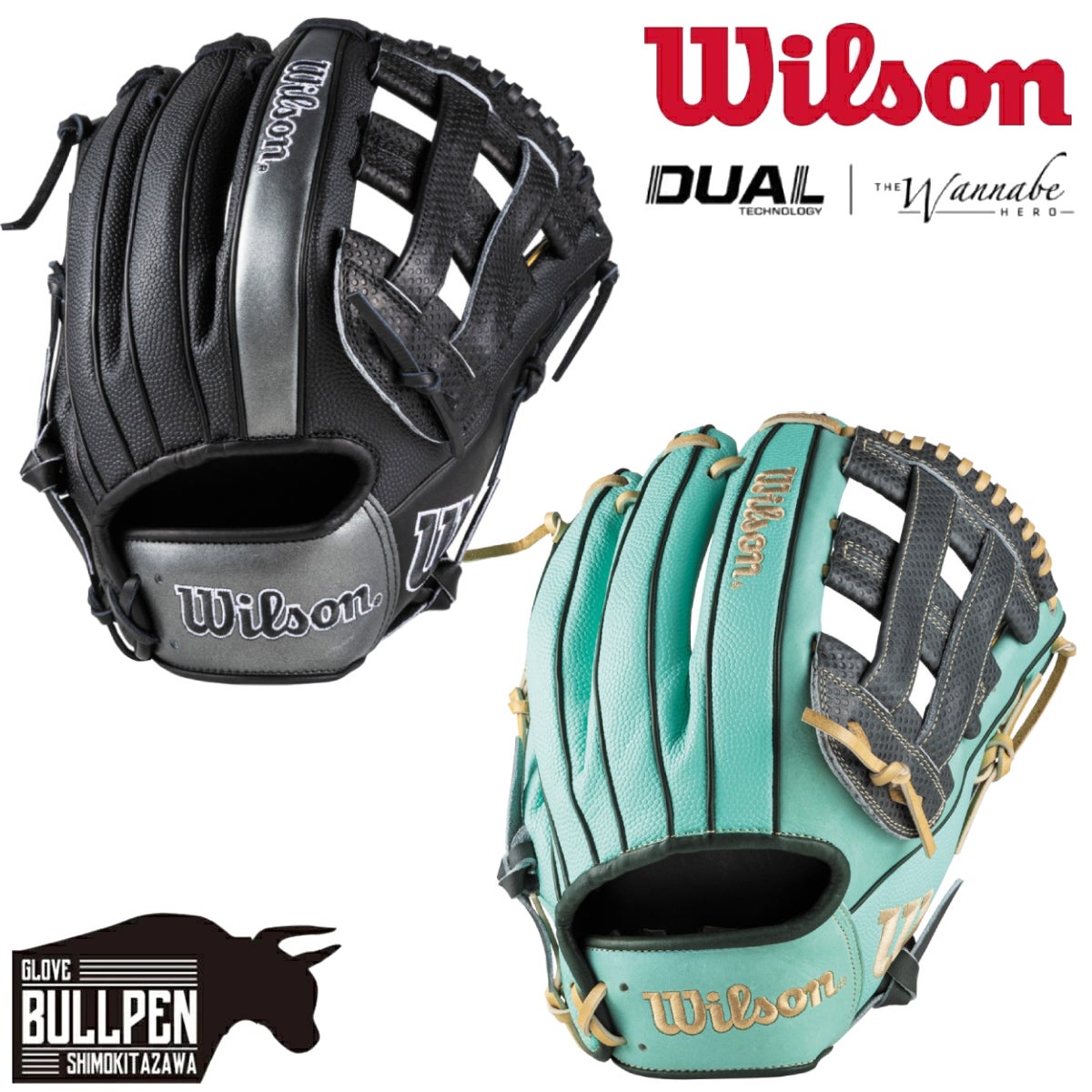 Wilson 軟式グローブ DW5 オールラウンド ウイルソン 軟式用グラブ ユーティリティ用 DW5型 12インチ 一般 小指2