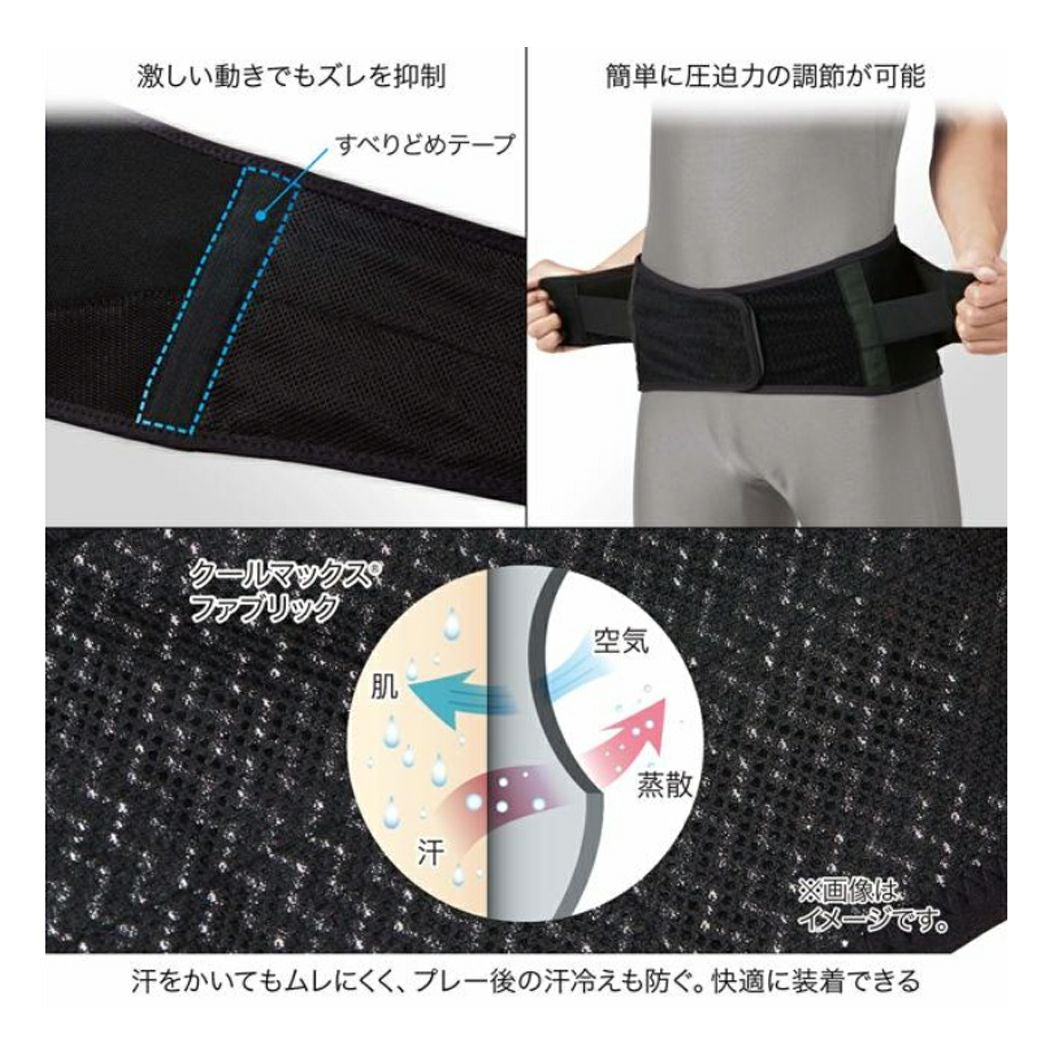 ザムスト 腰用サポーター サポート ミドルサポート ソフト 軽量 薄型