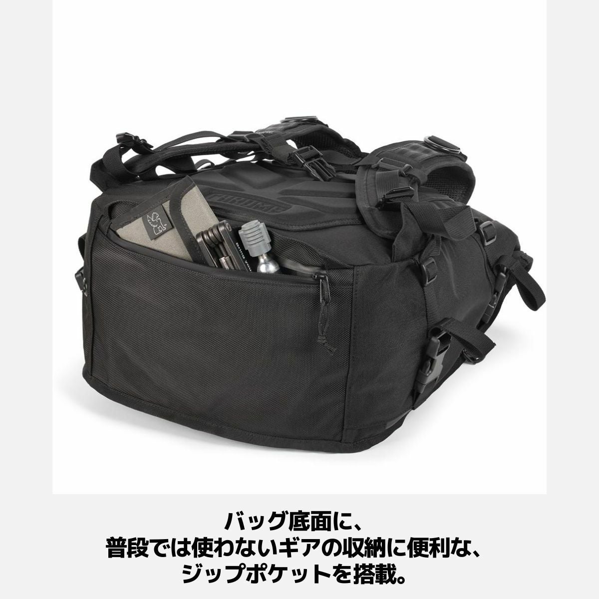 Chrome ブラック メッセンジャーバッグ ワルシャワ ミディアム クローム CHROME WARSAW MEDIUM BACKPACK ワルシャワ ミディアム