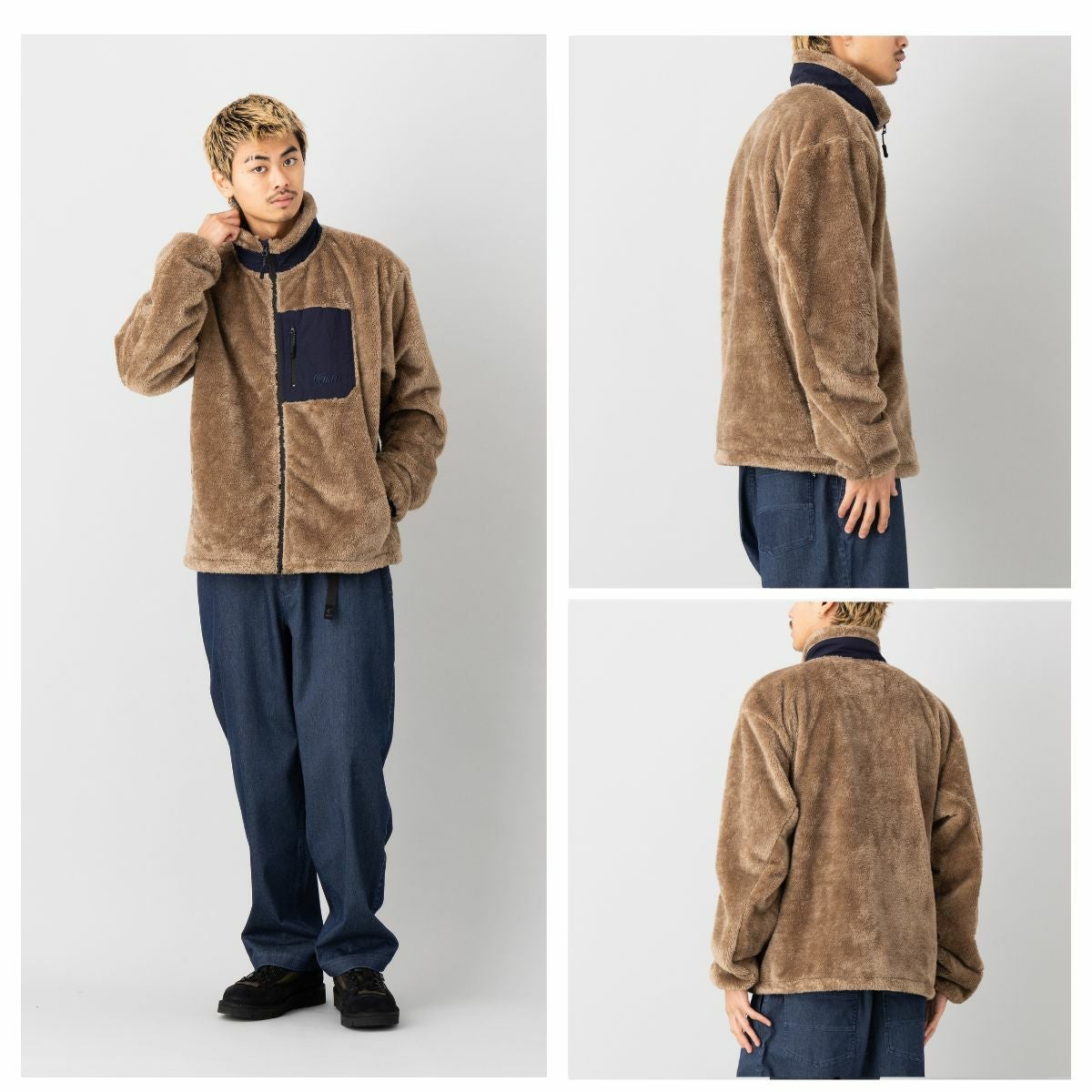 インフィット ボアフリース シャギーボア 防風フリースジャケット