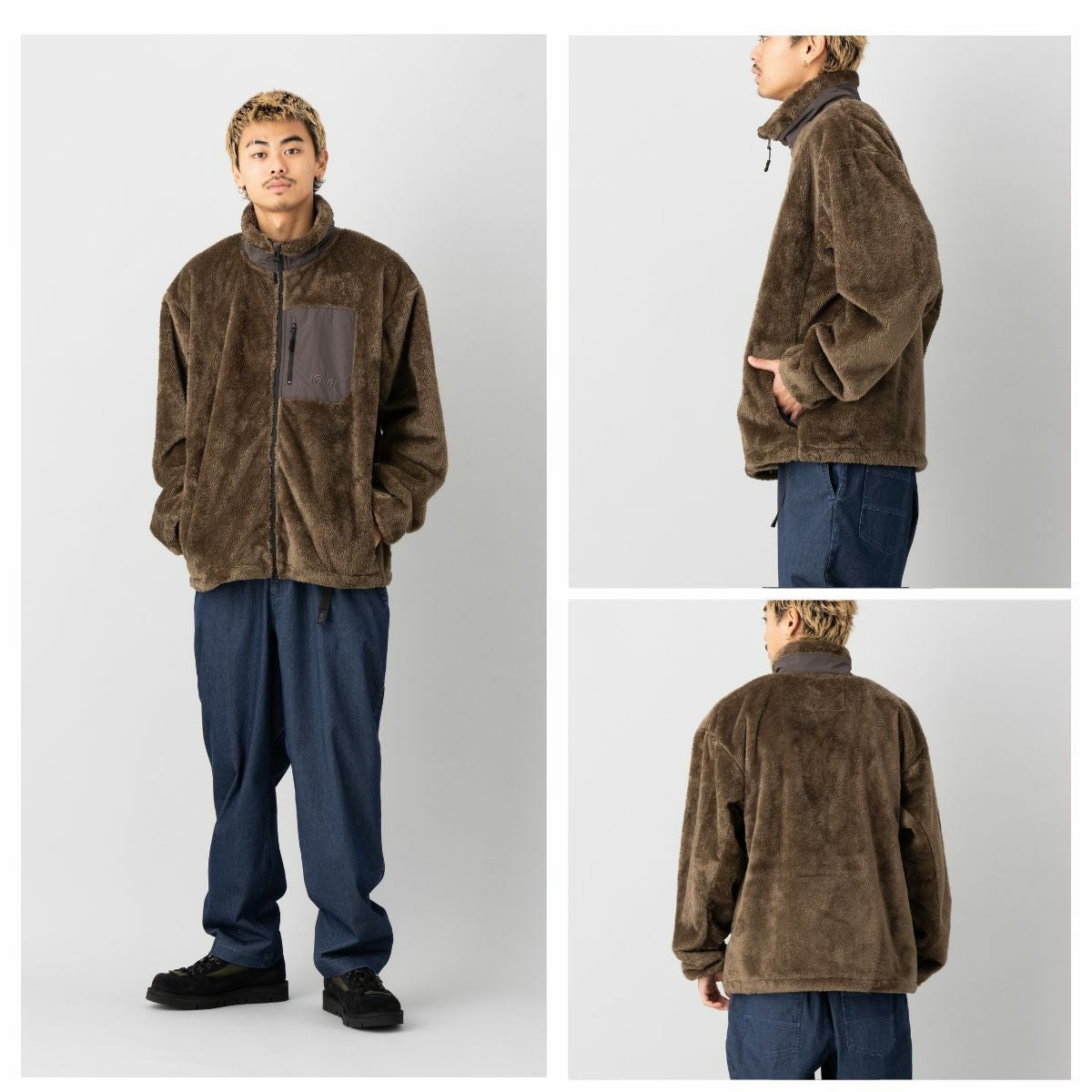 インフィット ボアフリース シャギーボア 防風フリースジャケット