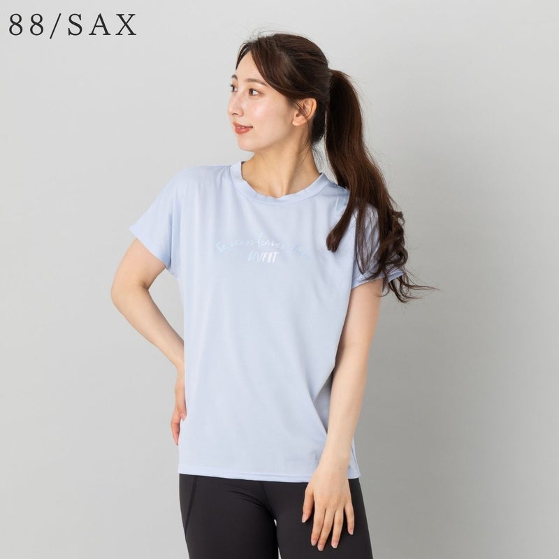 スポーツウェアTシャツトップスフィットネスランニングヨガTシャツレディーススポーツ半袖吸汗速乾UVカット紫外線対策ストレッチ伸縮ビヨンド天竺インフィットINFIT