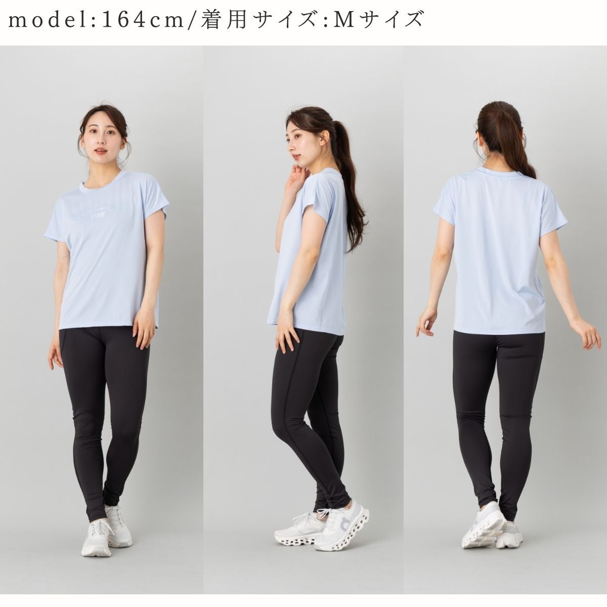 スポーツウェアTシャツトップスフィットネスランニングヨガTシャツレディーススポーツ半袖吸汗速乾UVカット紫外線対策ストレッチ伸縮ビヨンド天竺インフィットINFIT