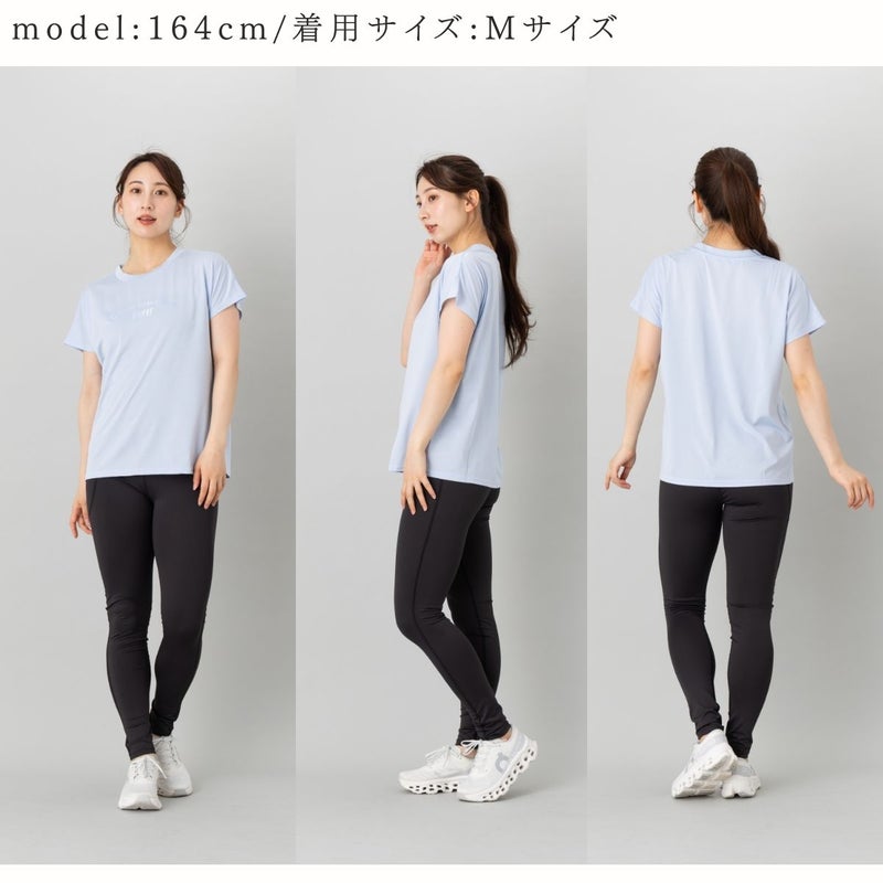 スポーツウェアTシャツトップスフィットネスランニングヨガTシャツレディーススポーツ半袖吸汗速乾UVカット紫外線対策ストレッチ伸縮ビヨンド天竺インフィットINFIT