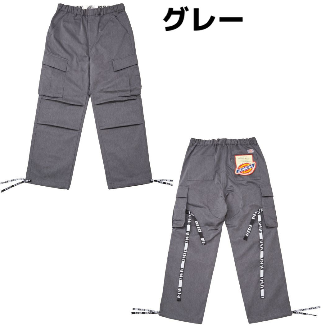キックスシックス KIXSIX KIXSIX Dickies コラボ カーゴパンツ LOGO