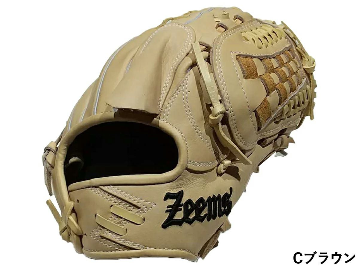 ジームス 限定 三方親シリーズ ZEEMSロゴ コウモリロゴ 軟式用グラブ