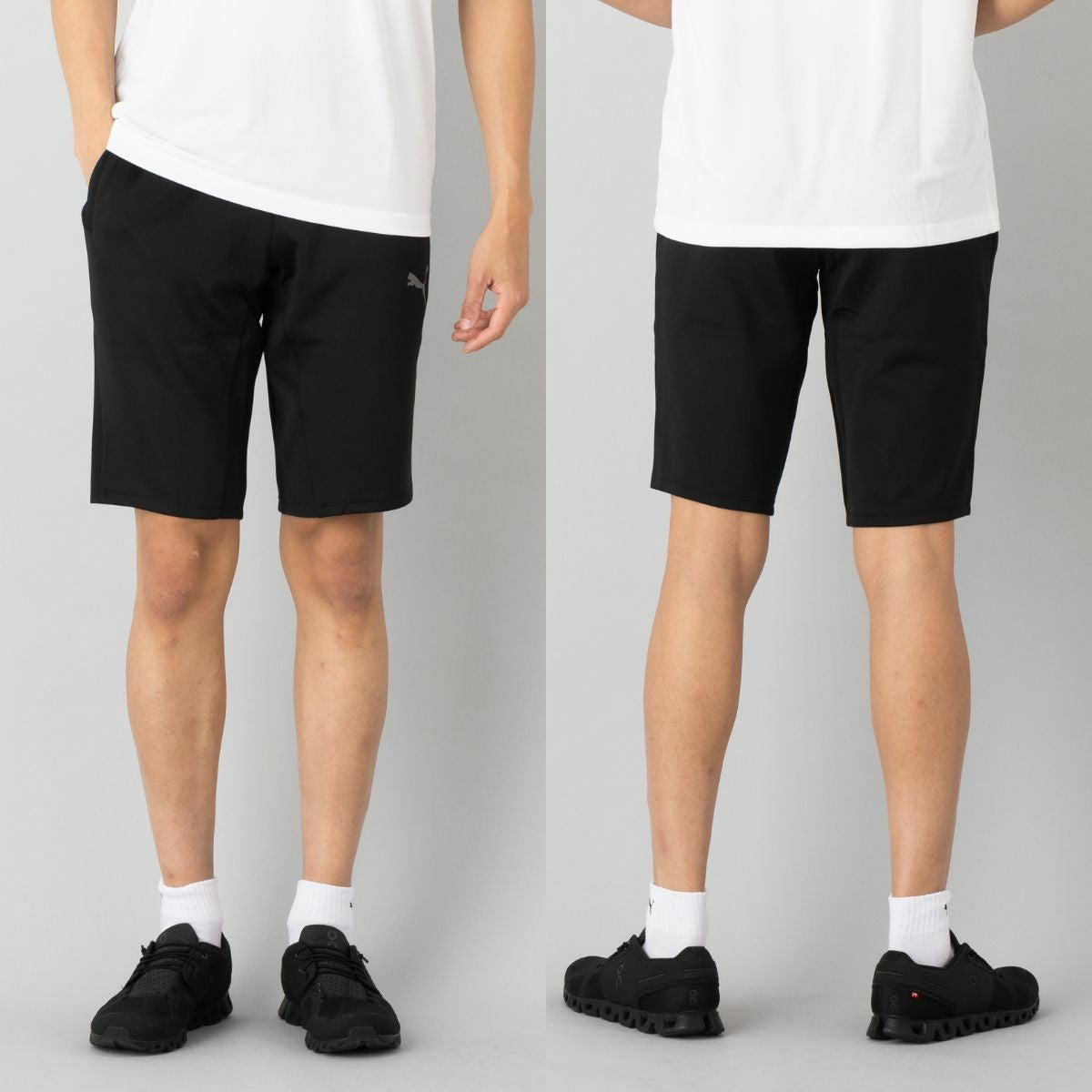 プーマPUMAメンズスポーツウェアランニング上下セットTシャツハーフパンツソックス3点セットスポーツ上下セットセットアップ半袖588866657414