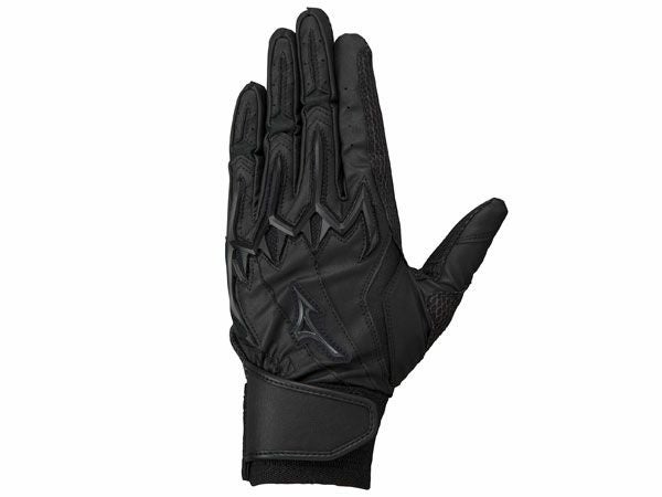 ミズノMIZUNOミズノプロシリコンパワーアークLIW-Leather(両手用)高校野球ルール対応モデルホワイト白野球バッティング手袋両手1EJEH501-10/90