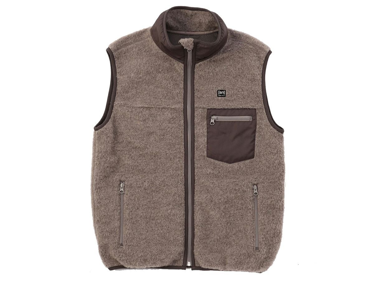 【値下げ】SN super natural  中綿フリースニットパーカー スーパーナチュラル sn super.natural エスエヌ フリース フーディー