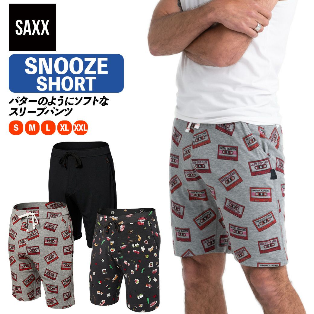 スヌーズ ショートパンツ 部屋着 寝間着 パジャマ サックスアンダー