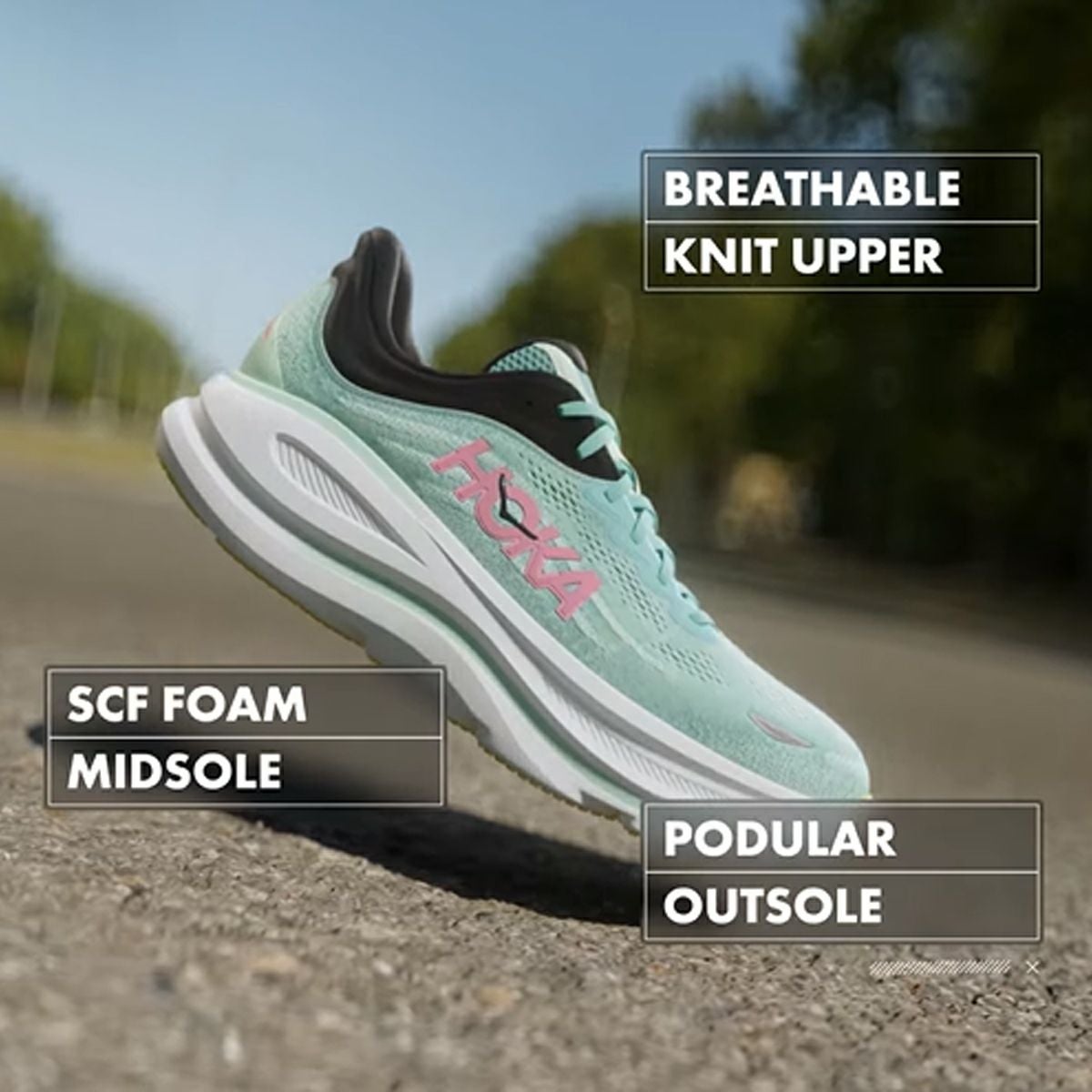 ホカ HOKAONEONE ボンダイ 9 ワイド BONDI 9 WIDE レディース スポーツ