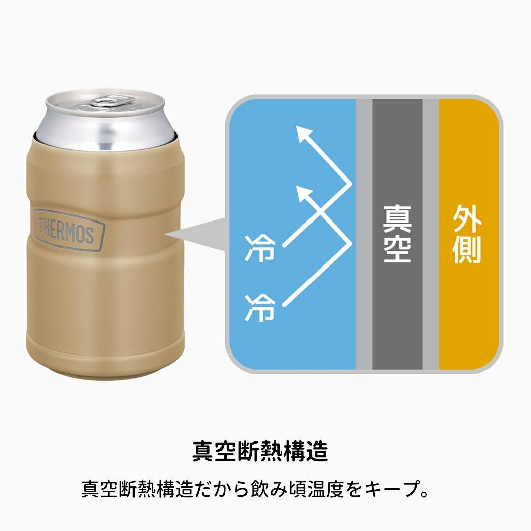 サーモス 保冷缶ホルダー 350ml缶用 保温 保冷 真空断熱 登山