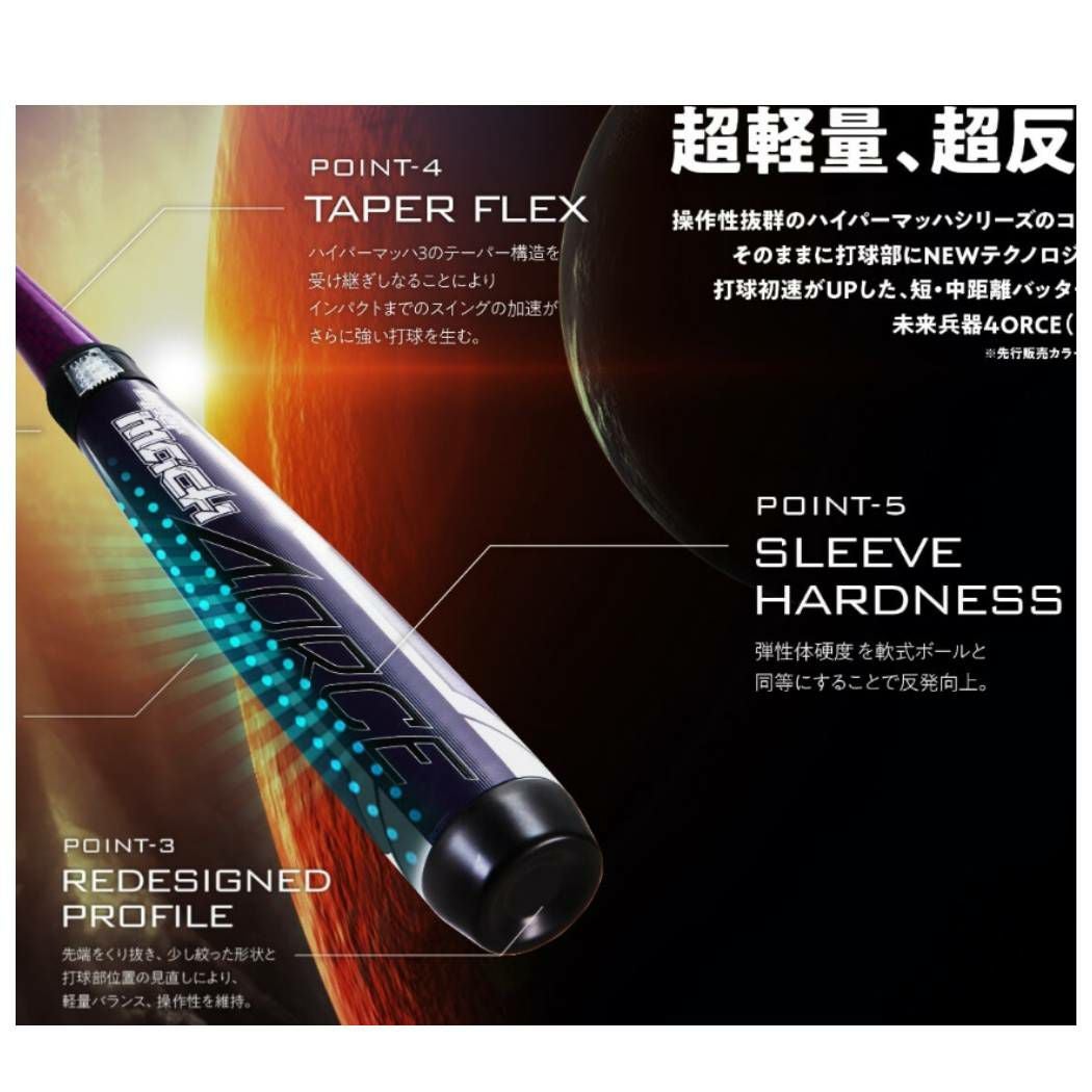 ローリングス Rawlings 軟式複合バット ジュニア用 HYPER MACH 4ORCE