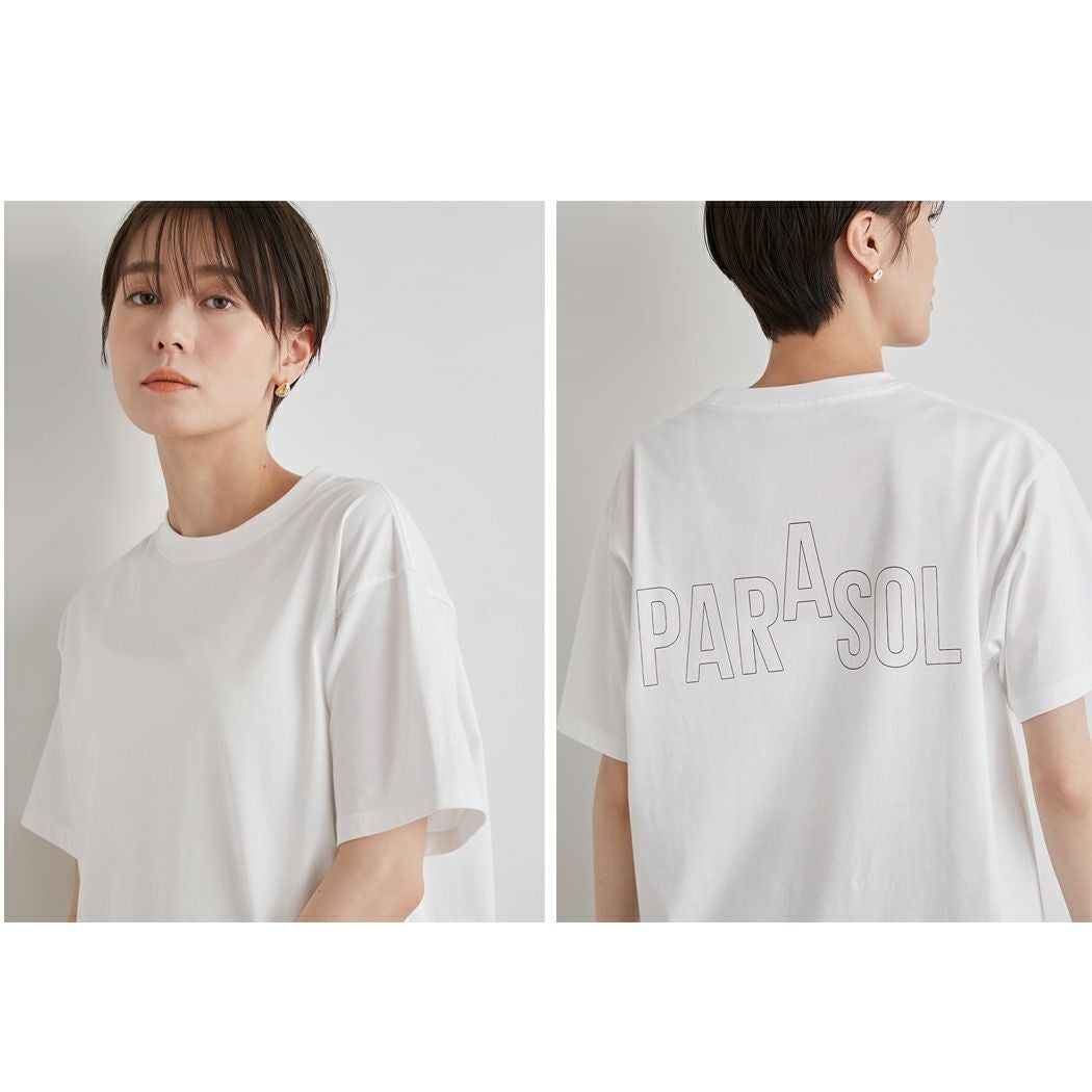 エミ Tシャツ アトリエ パラソル コットン 綿 カジュアル 半袖 シャツ
