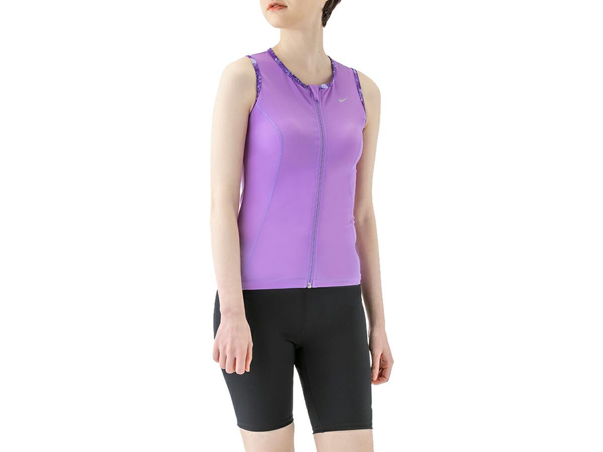 ナイキ NIKE フルジップ セパレーツ レディース パープル 紫 水泳