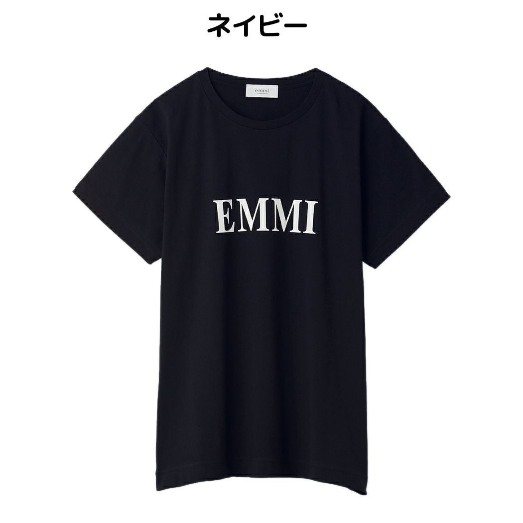 エミ emmi emmi atelier emmiロゴ和紙Tシャツ レディース 春 夏