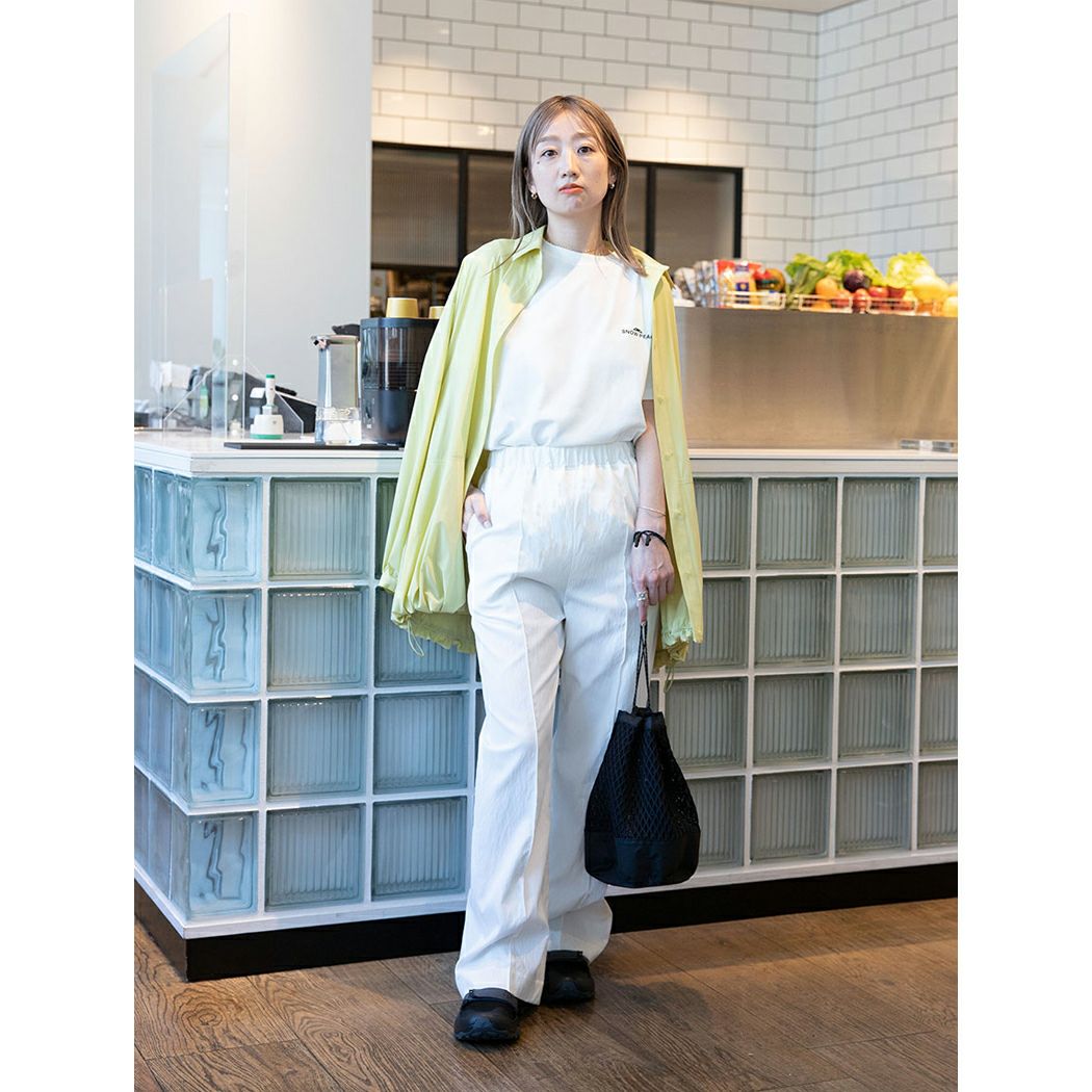 エミ emmi emmi atelier ピンタックウエストゴムパンツ レディース 春