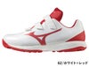 ミズノMIZUNOライトレボトレーナーCRホワイトネイビーレッド野球トレーニングアップシューズ11GT22211411GT222162