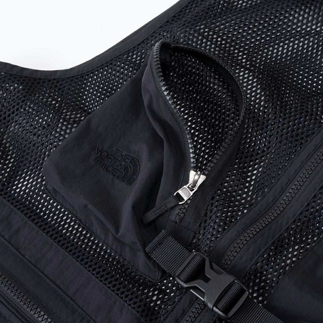 ノースフェイス フィッシングベスト XL ブラック 多機能 メッシュ 釣り 正規取扱店】ザ・ノース・フェイス THE NORTH FACE Utility Mesh Vest