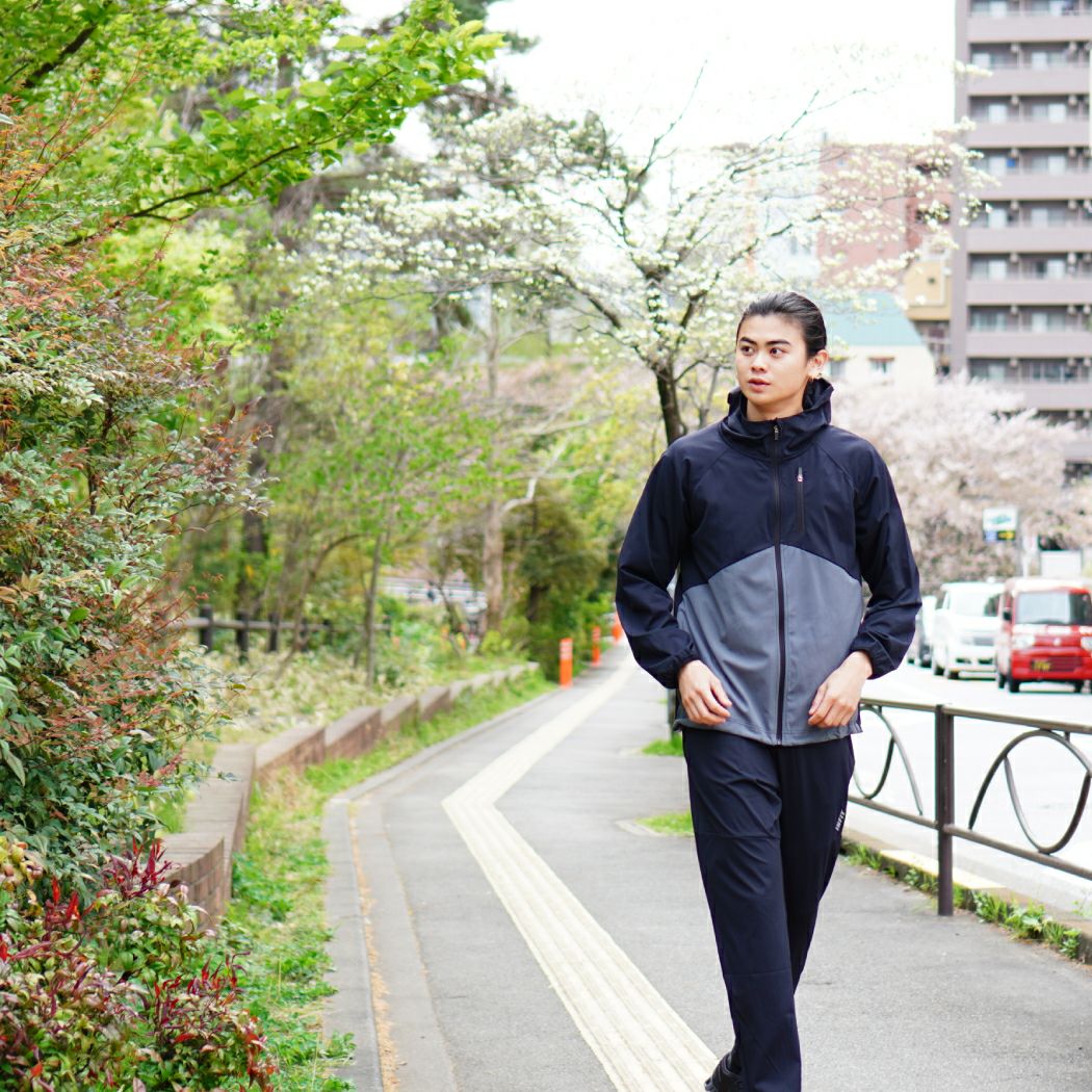 パーカー ジャージ ジャケット 撥水ストレッチジャケット スポーツ