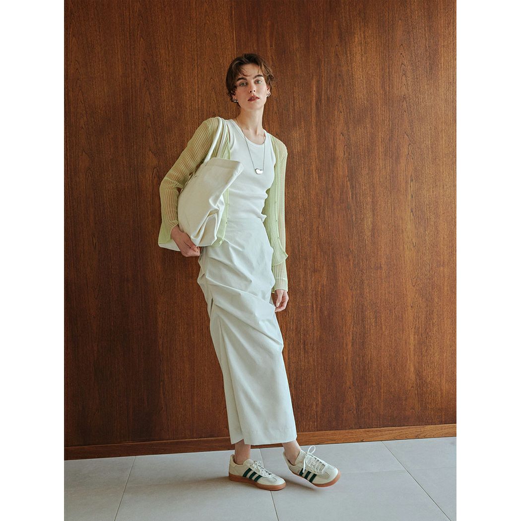 エミ emmi emmi atelier タック入りストレッチタイトスカート