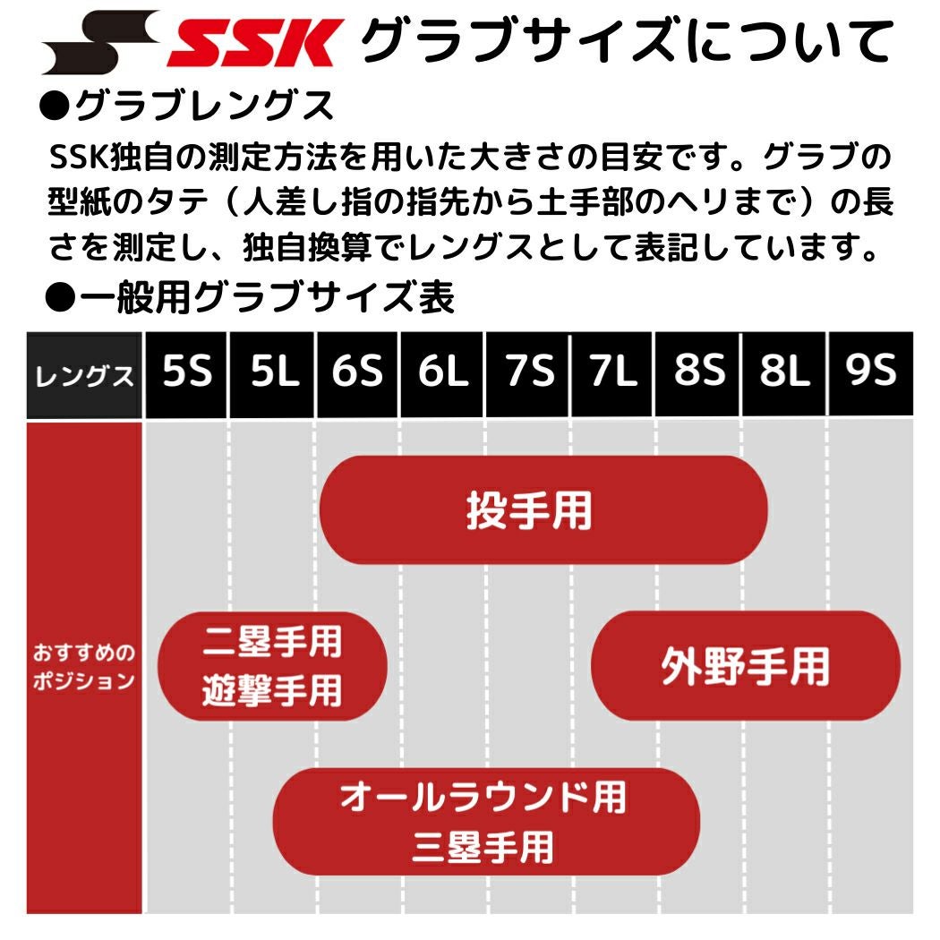エスエスケイ SSK プロエッジ PROEDGE 硬式用グラブ 外野手用 8L 一般