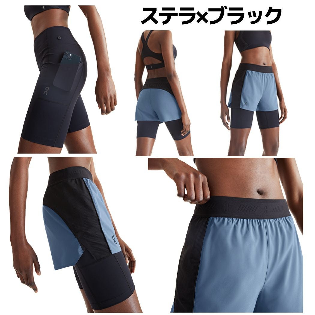 on アクティブショーツ　レディース　ブラックXSサイズ オン On Active Shorts アクティブショーツ レディース パンツ ハーフ