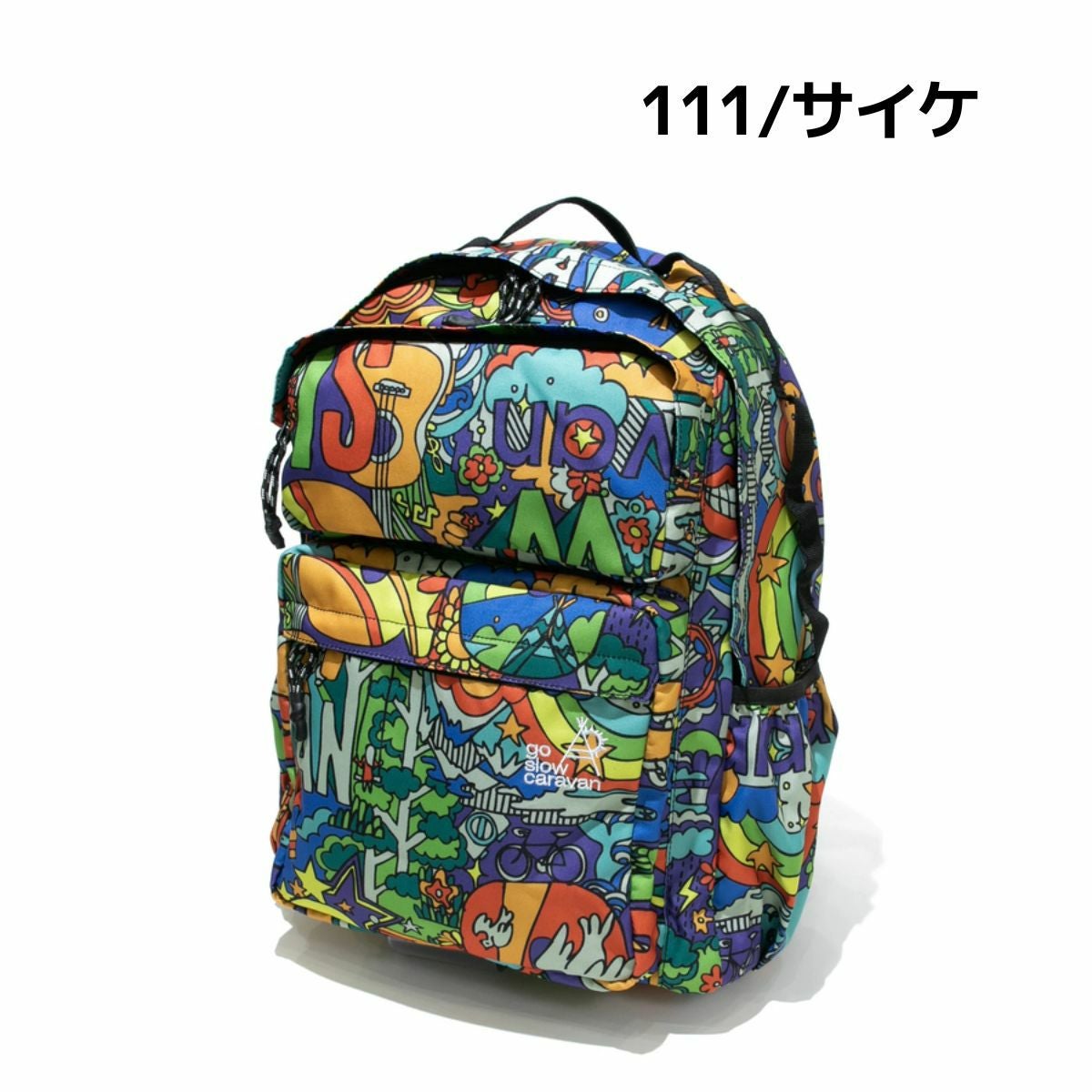 ゴースローキャラバン go slow caravan 総柄ダブルポケットバッグ