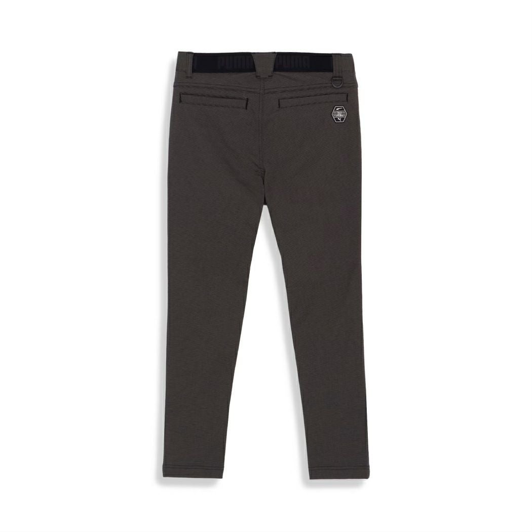 【PUMA GOLF / プーマ】秋冬防風中綿 テーパードパンツ 千鳥格子・L黒 プーマ ゴルフ ハイパー ストレッチ 千鳥柄 スリム テーパードパンツ