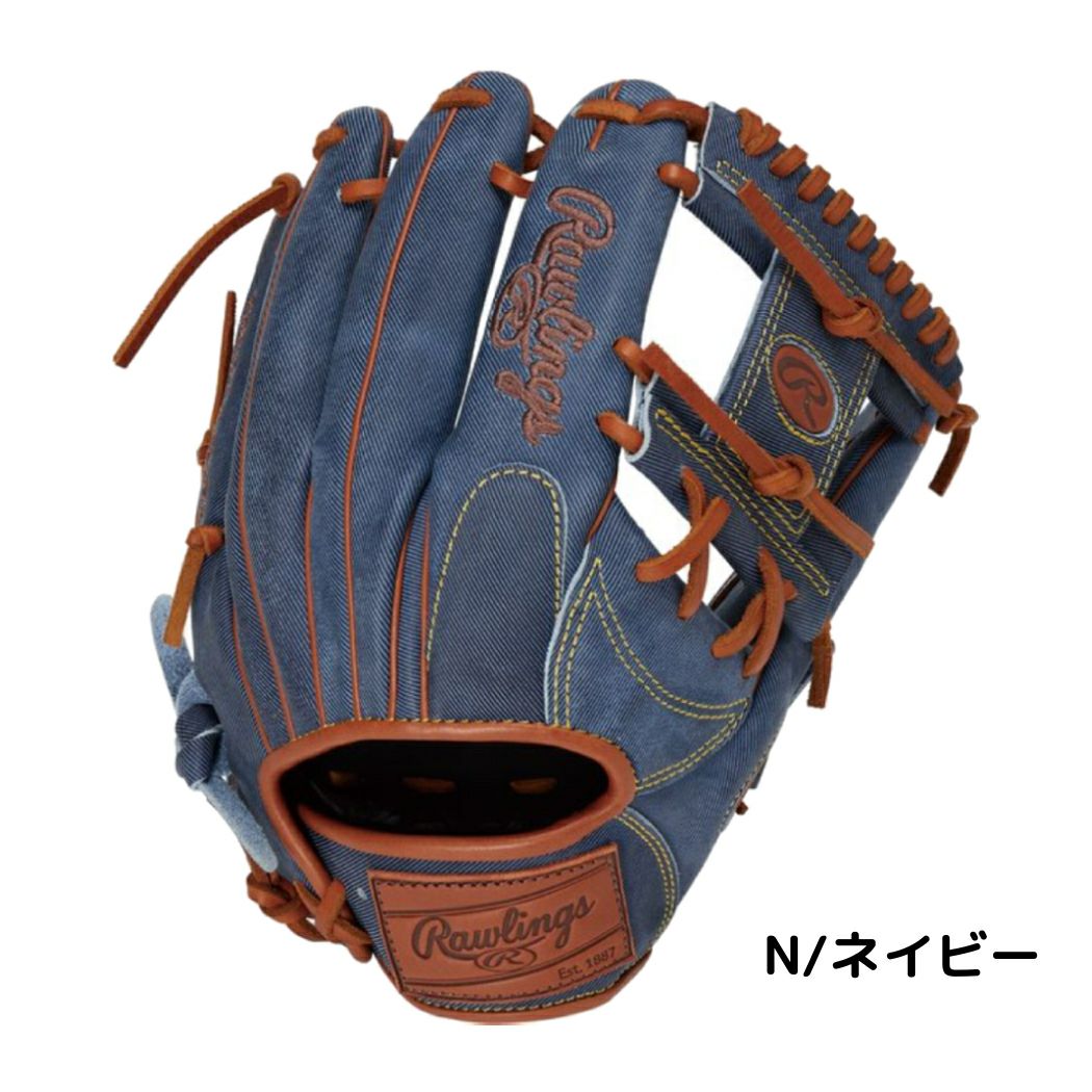 ローリングス ヘリテージプロジーンズ 軟式用グラブ 内野手用 サイズ