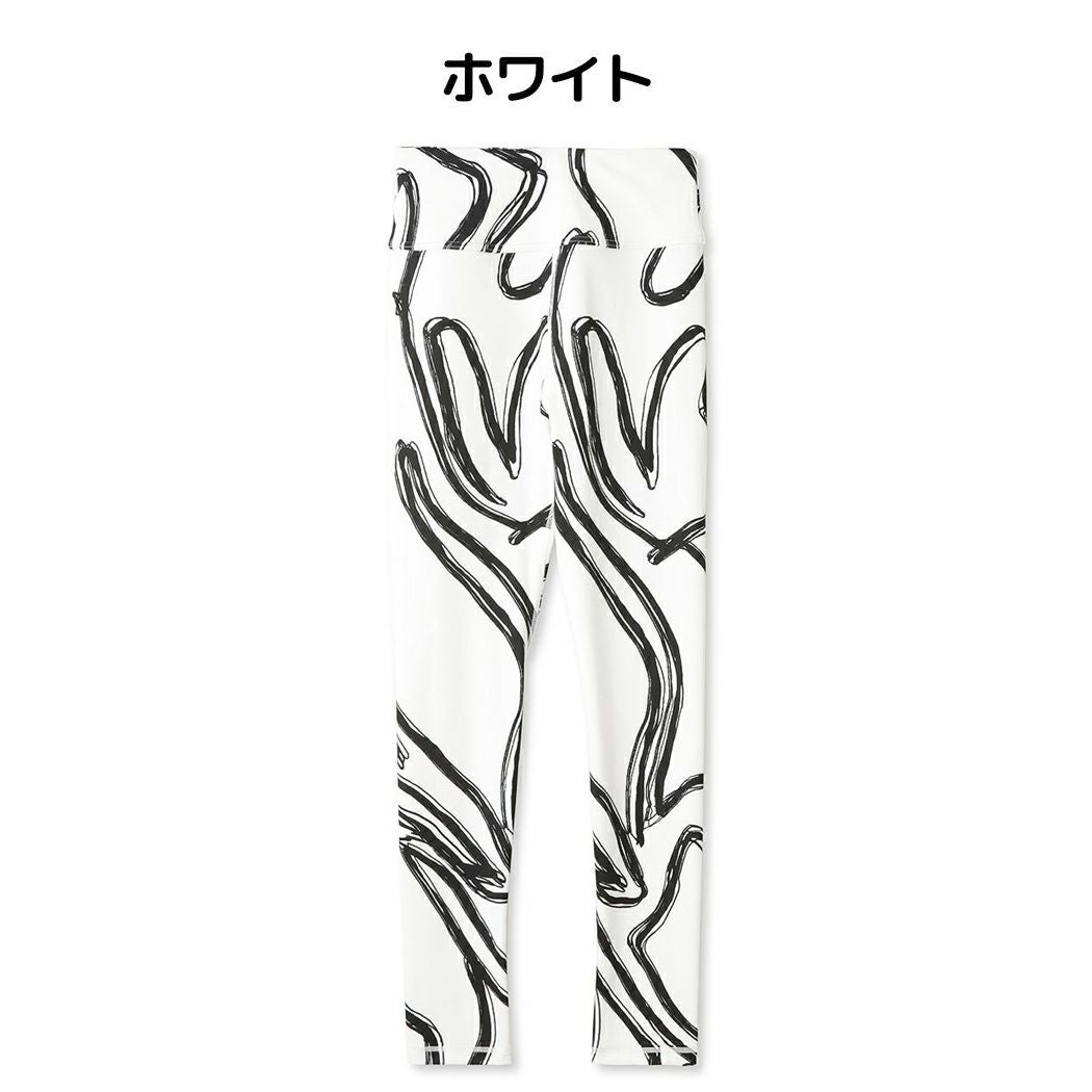 エミ emmi emmi yoga ニュアンスパターンレギンス レディース ベージュ