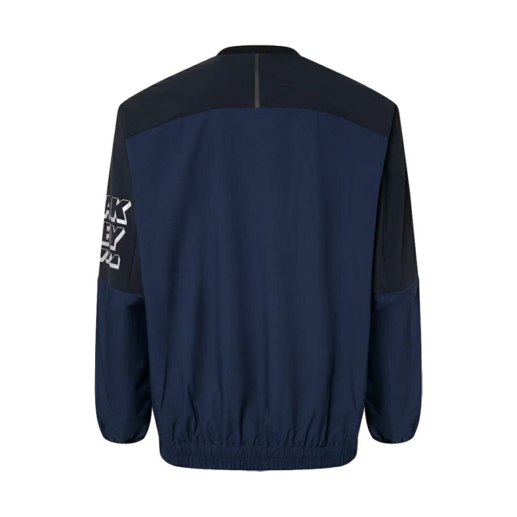 ☆J.S.B. ウィンドブレーカー Sサイズ 青/黒☆ オークリー ウィンドブレーカー Vジャン 長袖 一般 撥水 防風 野球