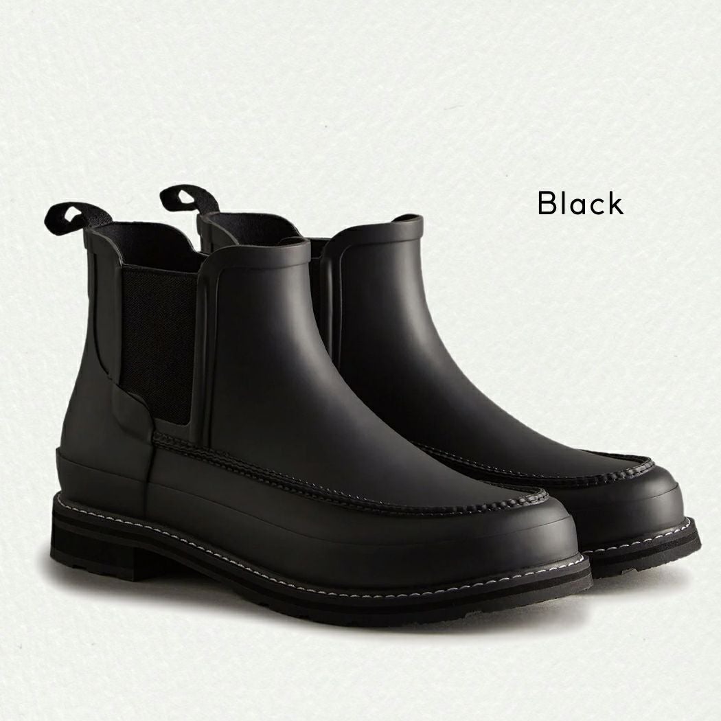 ハンター HUNTER 【正規取扱販売店】REFINED MOCK-TOE CHELSEA BOOTS