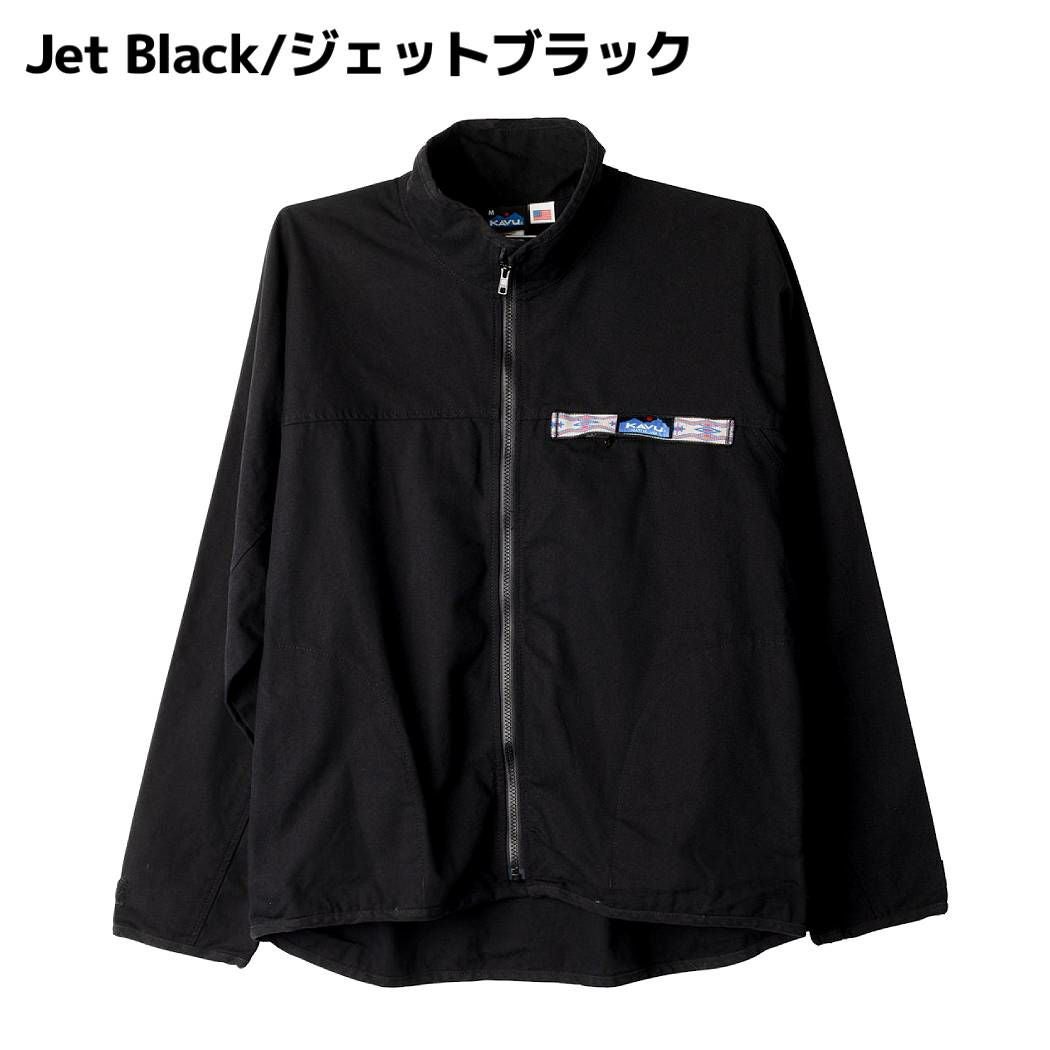 カブー ロングスリーブ フルジップスローシャツ オーガニックコットン