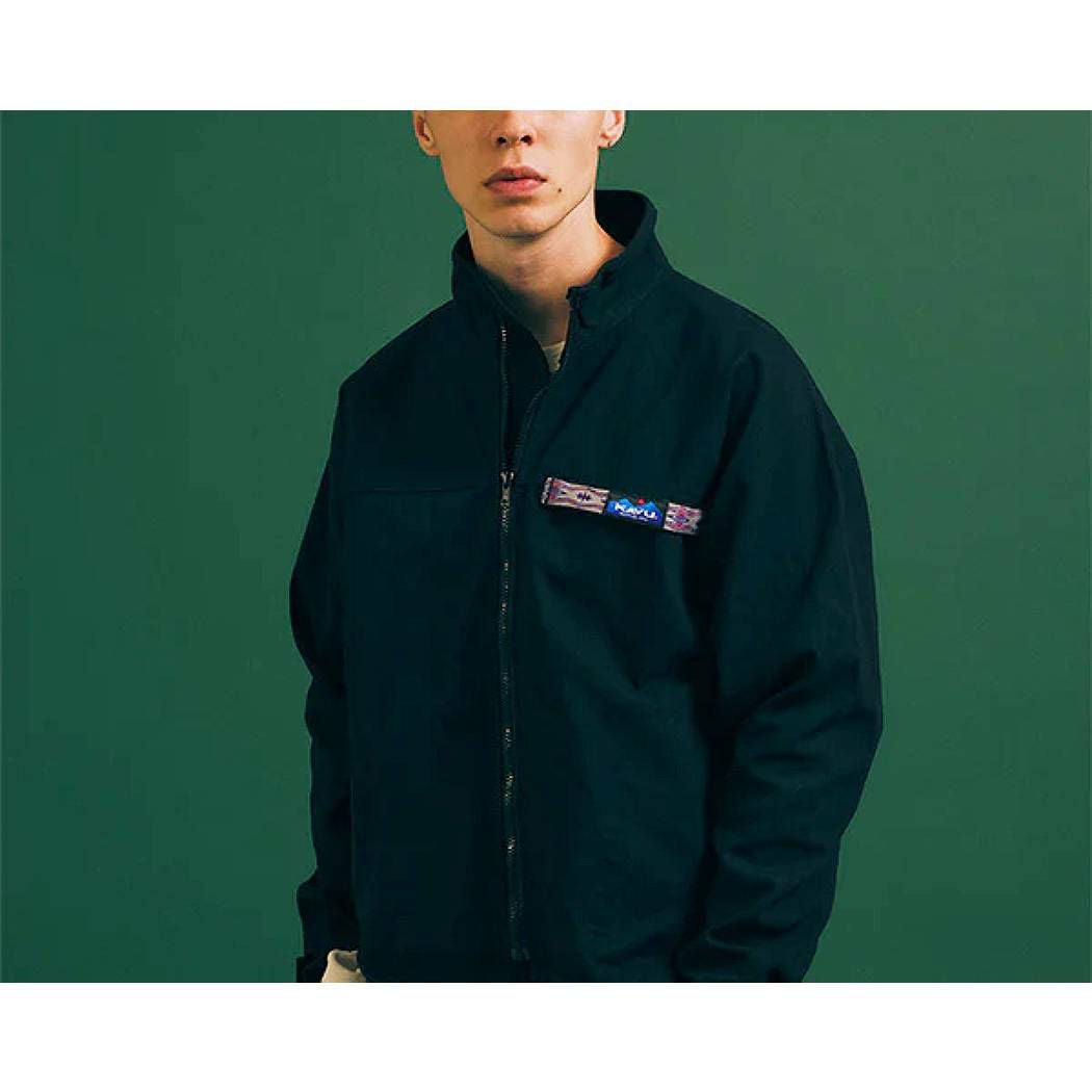 カブー ロングスリーブ フルジップスローシャツ オーガニックコットン