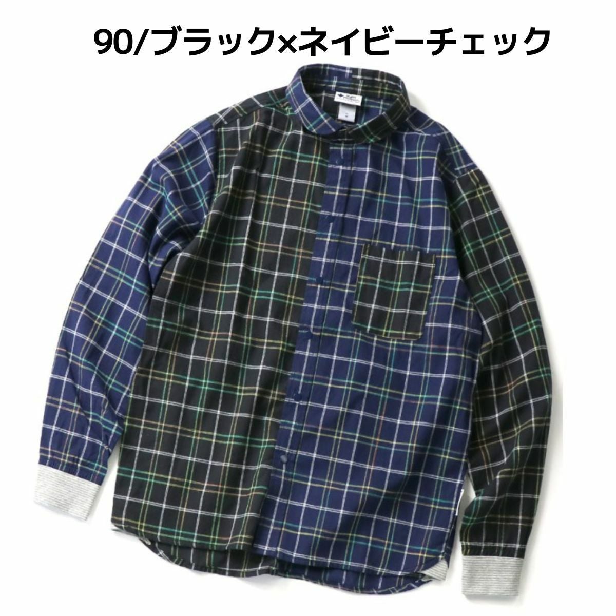 ジムマスター 2WAYショールカラー L/S スナップボタンシャツ メンズ