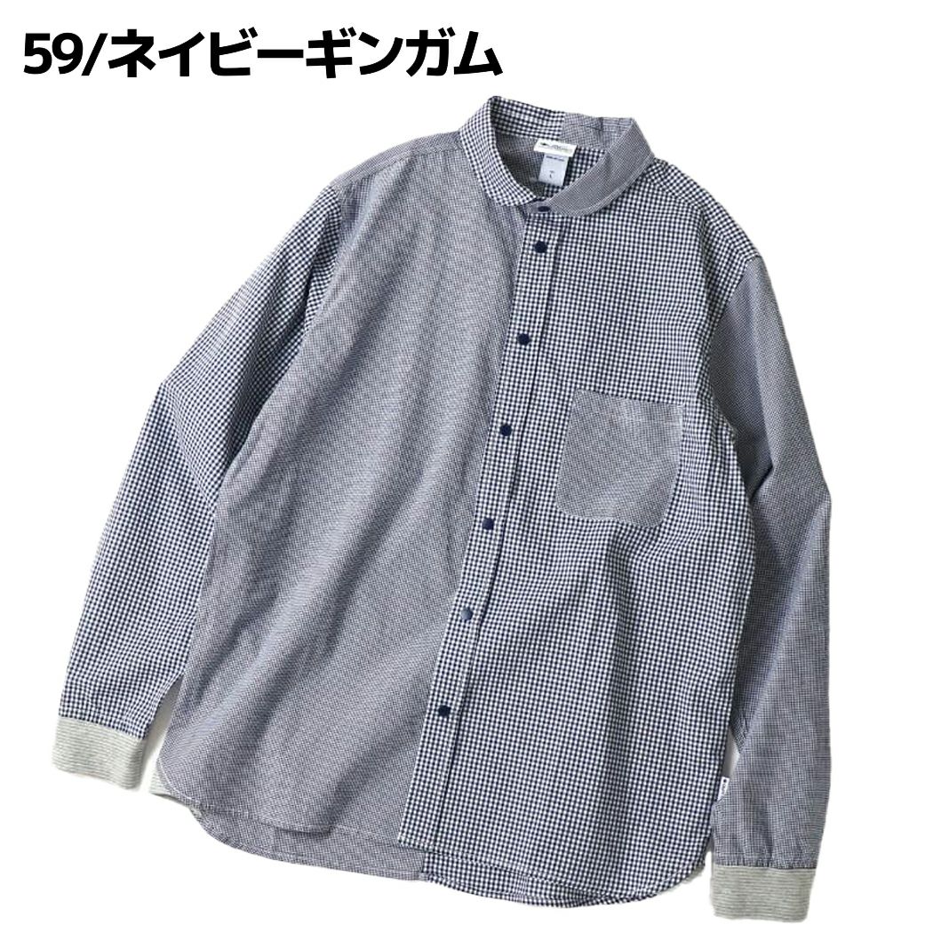 ジムマスター 2WAYショールカラー L/S スナップボタンシャツ メンズ