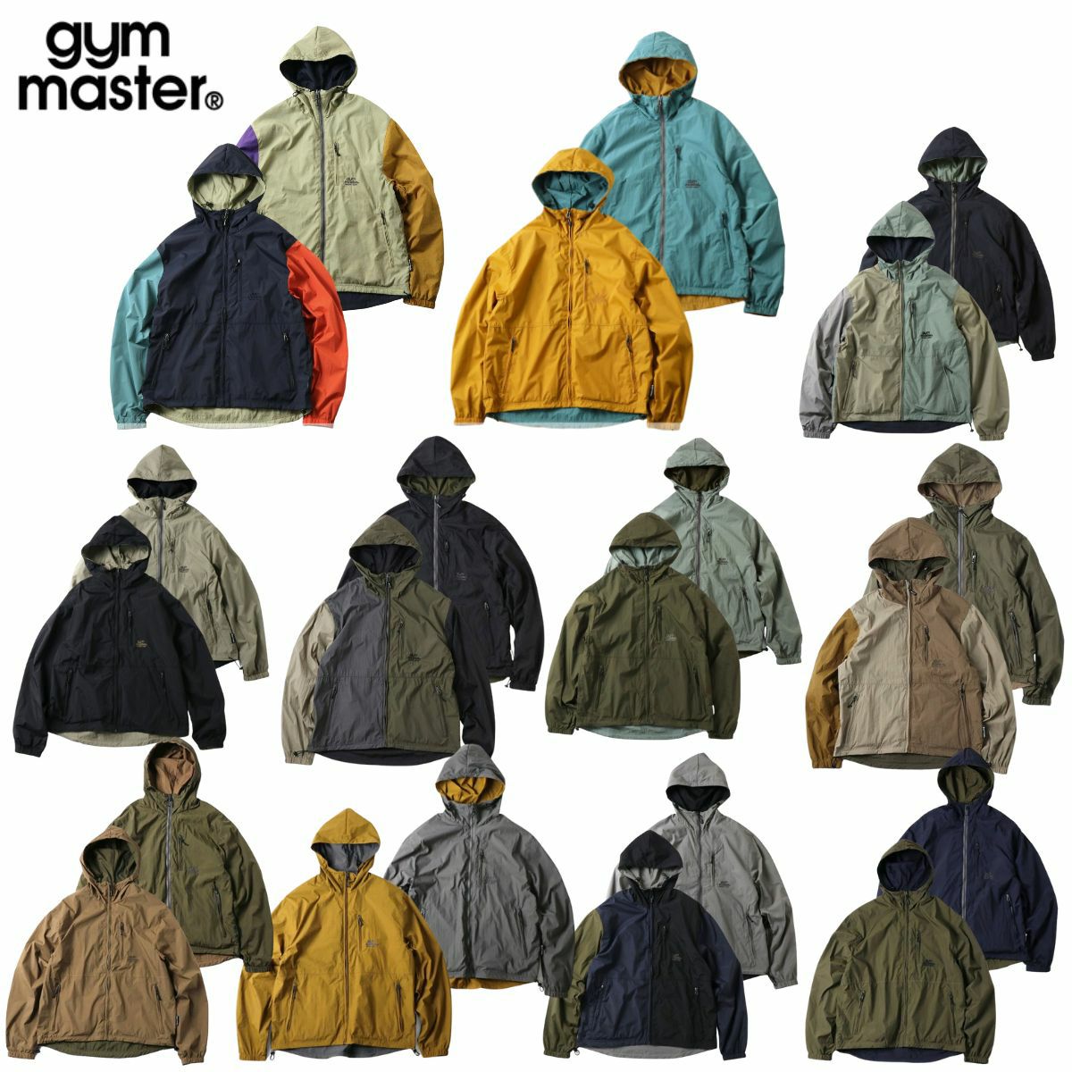 ジムマスター リバーシブルナイロンフードジャケット メンズ