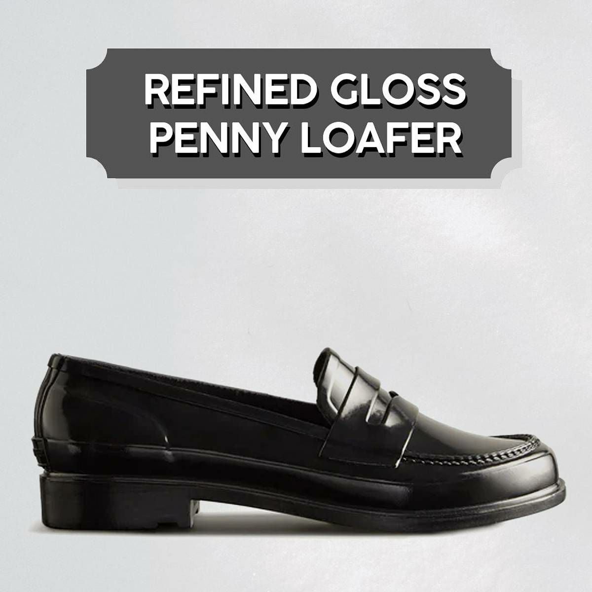ハンター リファインド グロス ペニー ローファー HUNTER REFINED