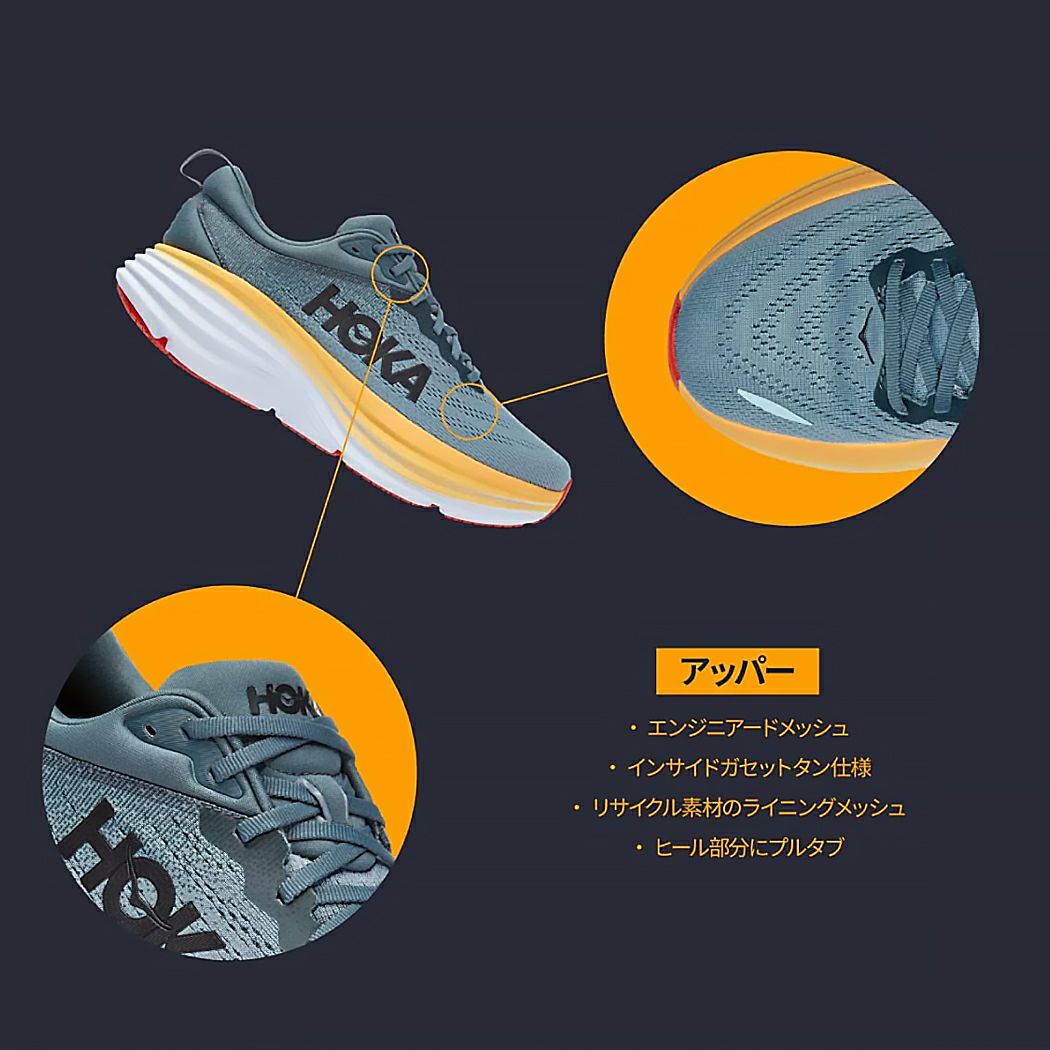 ホカ ボンダイ ランニングシューズ マラソン ロードランニング 厚底