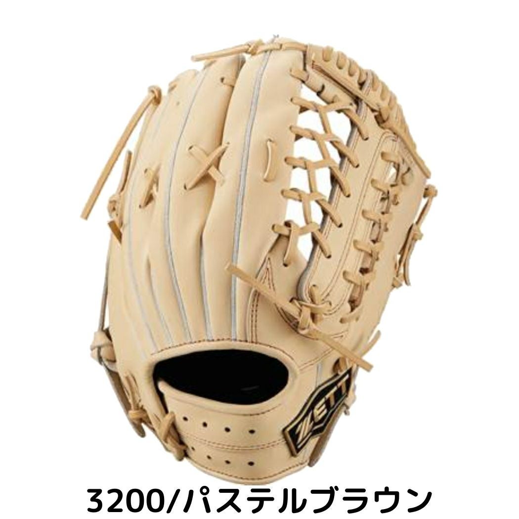 ZETT 軟式グローブ外野用 ベージュ ゼット ネオステイタスVL 軟式用グラブ 外野手用 197型 サイズ8 一般