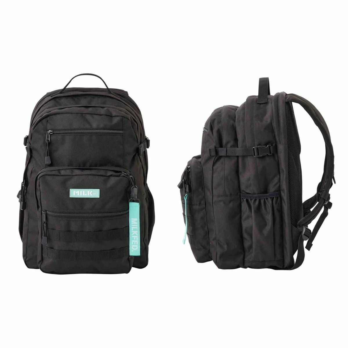 ミルクフェド MILKFED. ACTIVE DOUBLE POCKET MOLLE BACKPACK ミルクフェド MILKFED. ACTIVE DOUBLE POCKET MOLLE BACKPACK