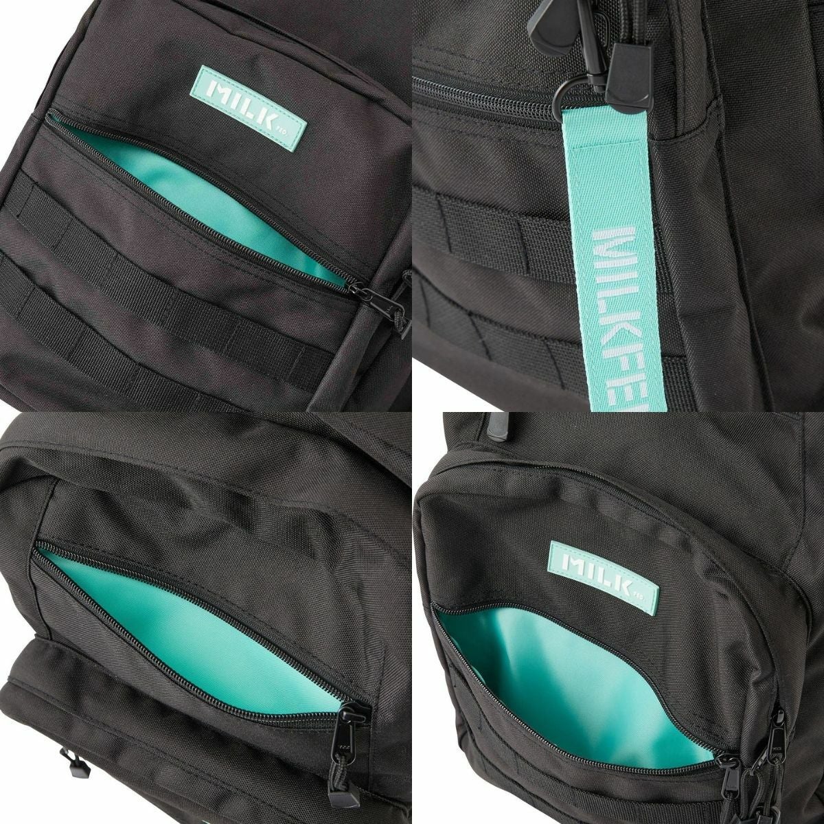 ミルクフェド MILKFED. ACTIVE DOUBLE POCKET MOLLE BACKPACK