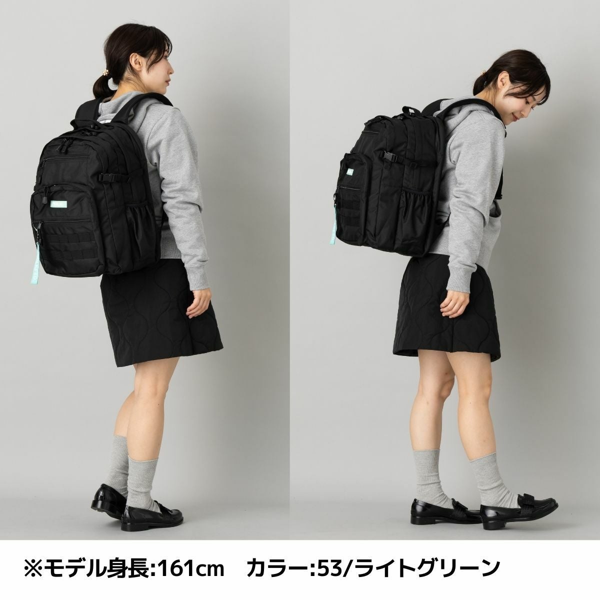 ミルクフェド MILKFED. ACTIVE DOUBLE POCKET MOLLE BACKPACK