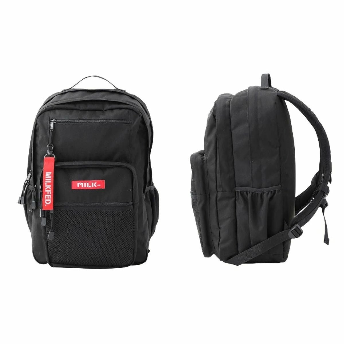 ミルクフェド MILKFED. W ZIP BACKPACK ダブルジップ バックパック